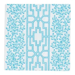 Coral And Trellis Robin's Egg Boxed Cocktail Napkins - 40 Per Box