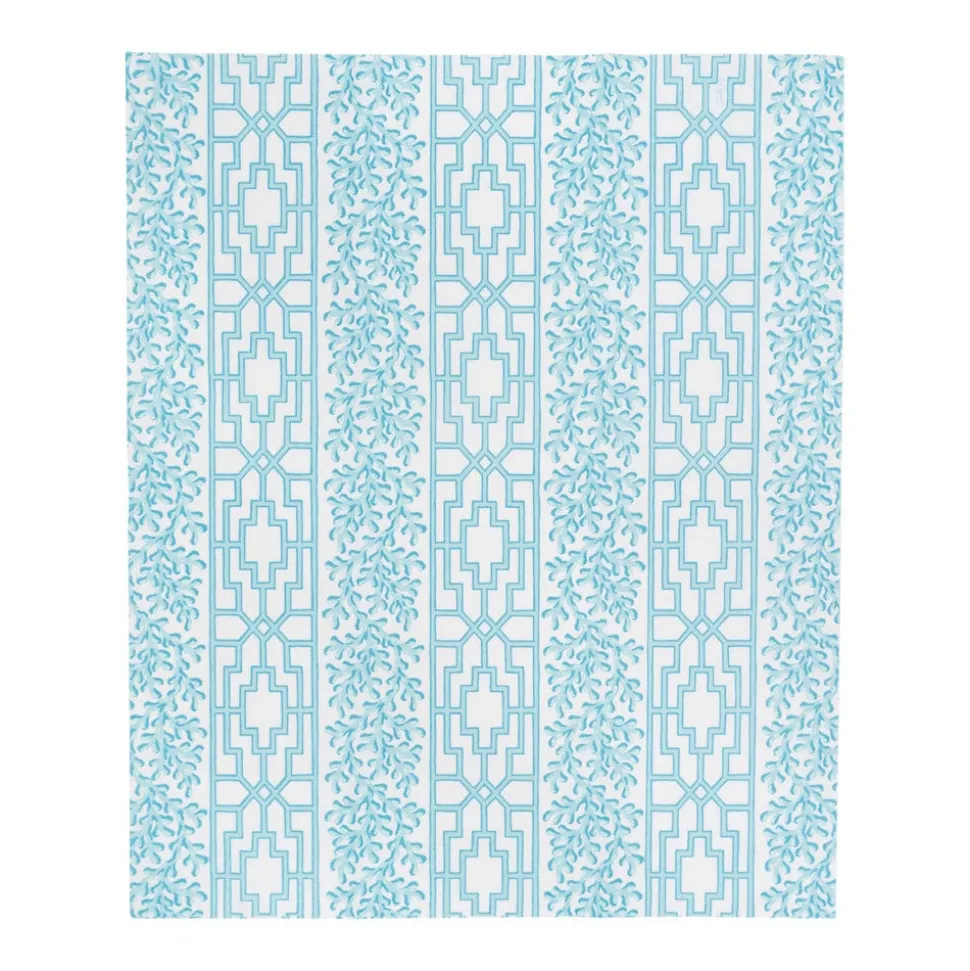Coral And Trellis Robin's Egg Guest Towel Napkins - 15 Per Package