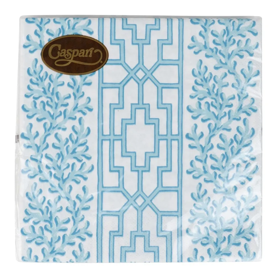 Coral And Trellis Robin's Egg Luncheon Napkins - 20 Per Package