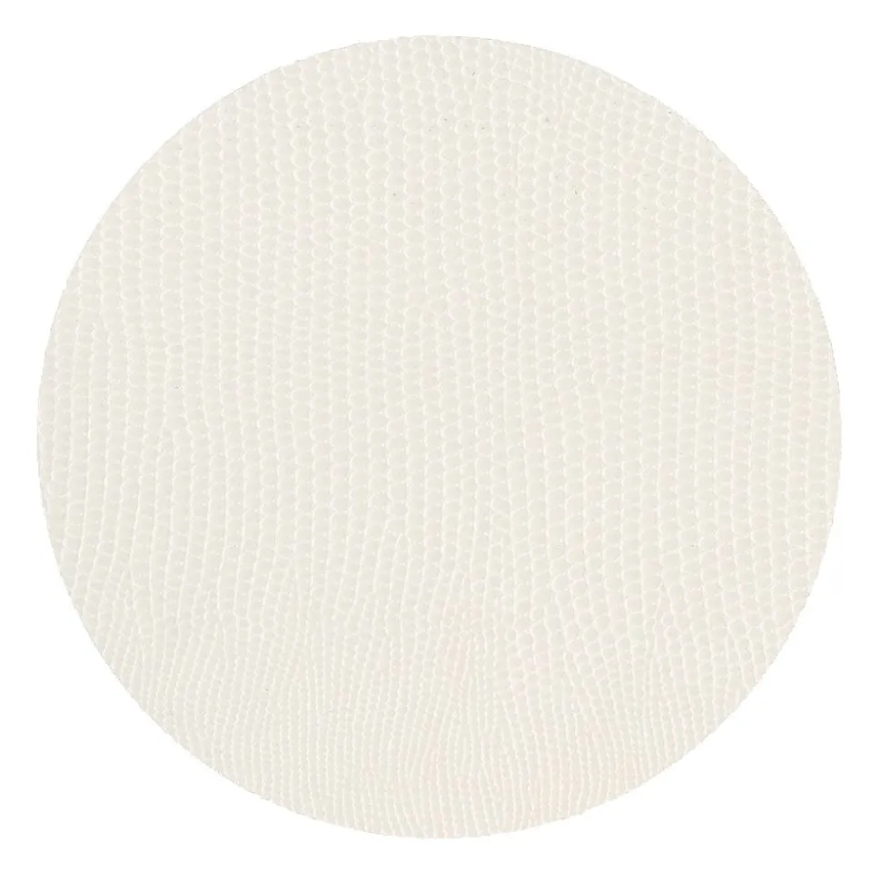Cream Lizard Round Coasters - 8 Per Package