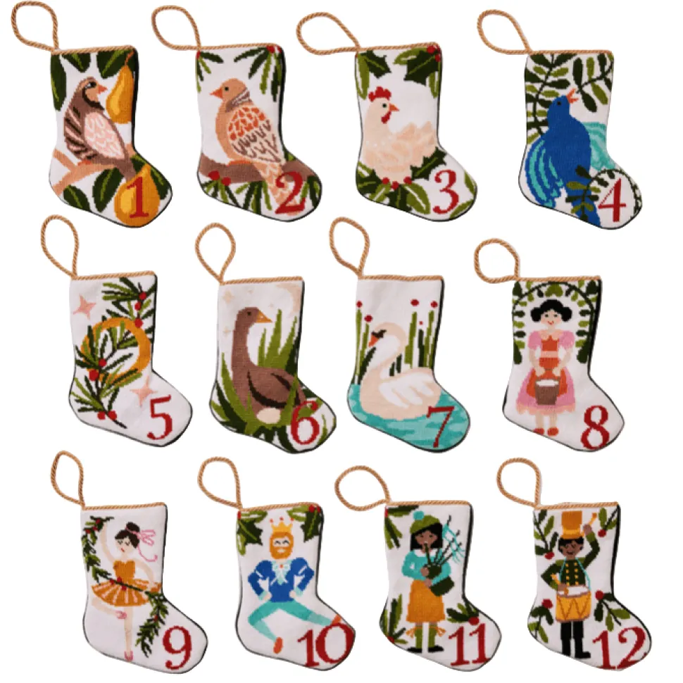 12 Days - 6 Geese a Laying Bauble Stocking