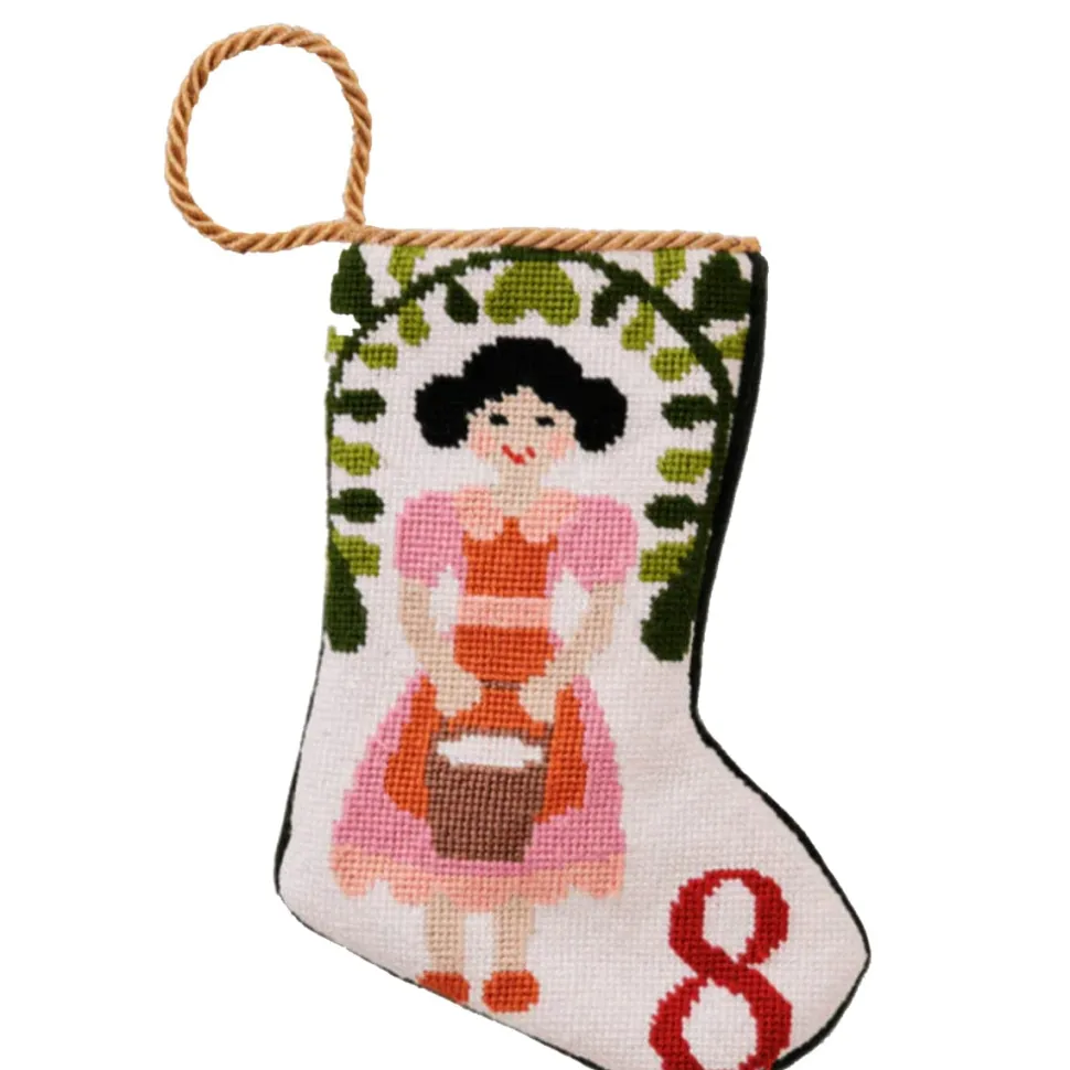 12 Days - 8 Maids a Milking Bauble Stocking