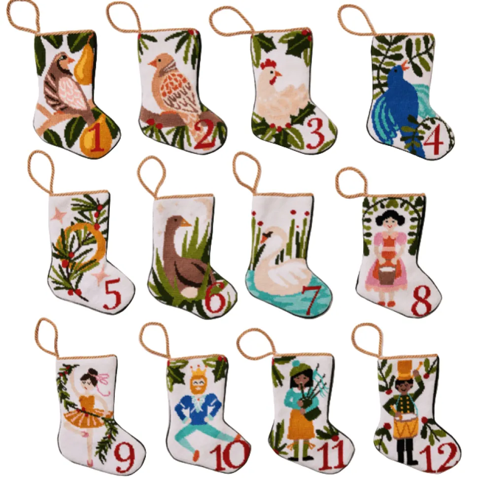 12 Days - 8 Maids a Milking Bauble Stocking