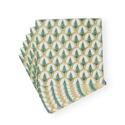 Deco Christmas Gold Luncheon Napkins - 20 Per Package