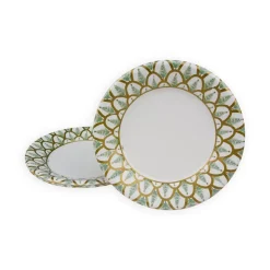 Deco Christmas Gold Salad & Dessert Plates - 8 Per Package