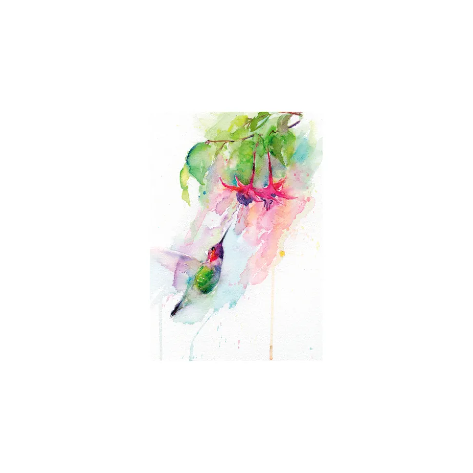 Floral Blank - Set Of Six Greeting Cards And Envelopes