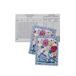 Floral Porcelain Bridge Score Pads - 1 Each