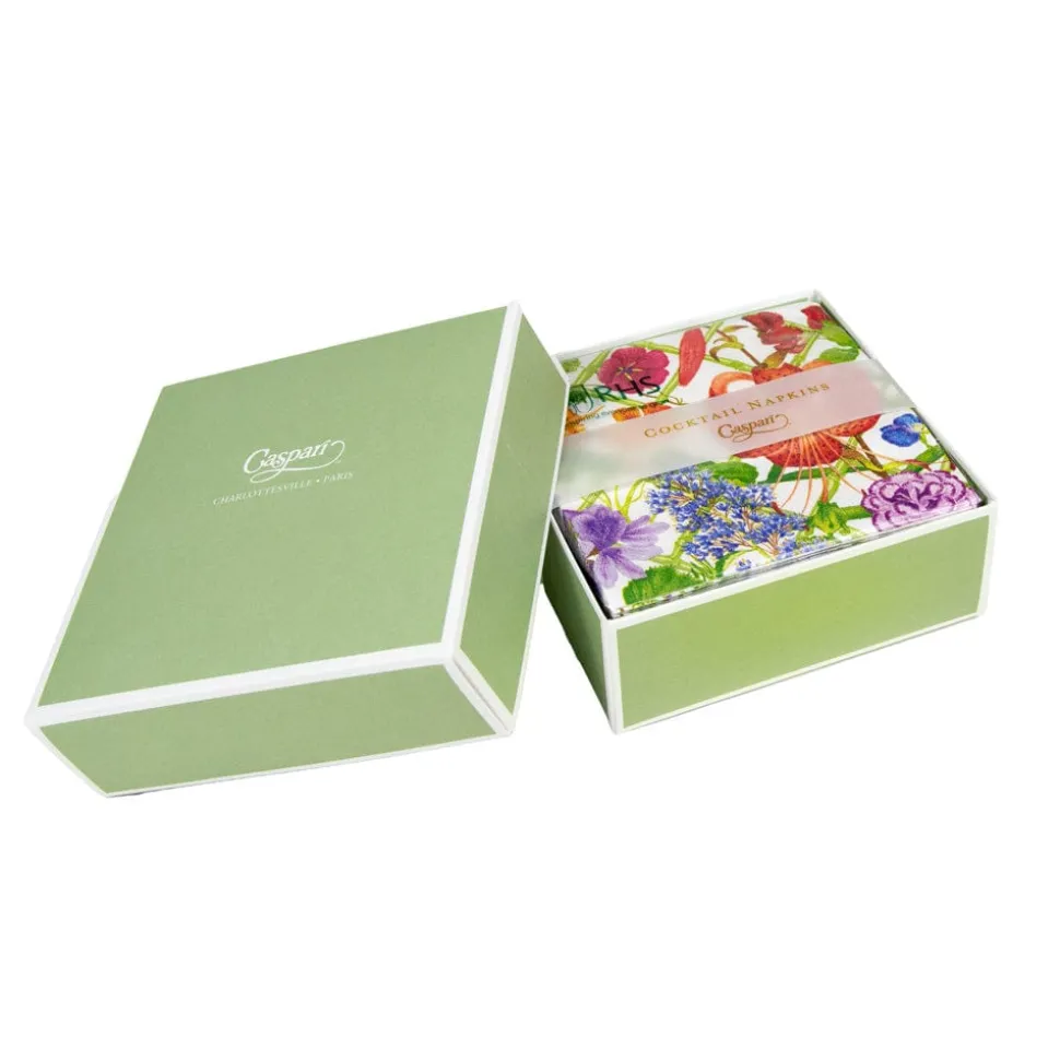 Floral Trellis Boxed Cocktail Napkins - 40 Per Box