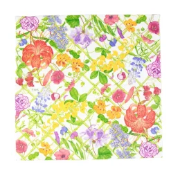 Floral Trellis Dinner Napkins - 20 Per Package