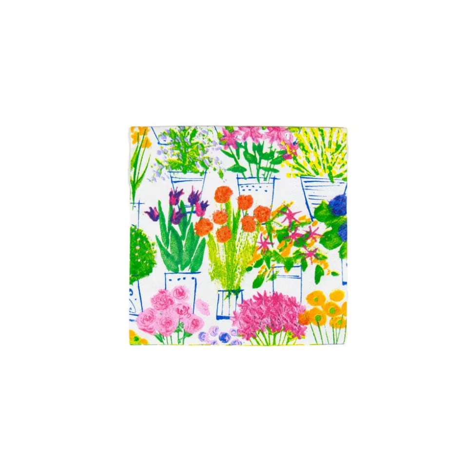 Flower Market Cocktail Napkins - 20 Per Package