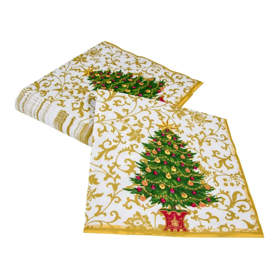 Gilded Tree Dinner Napkins - 20 Per Package