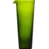 Glass Jug in Olive Green