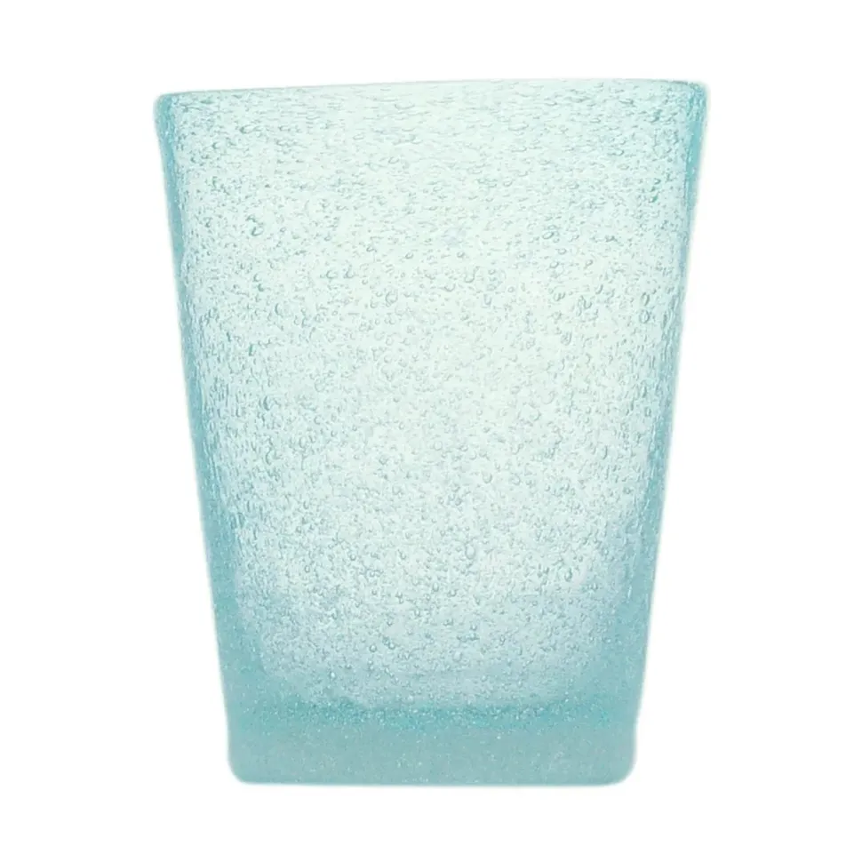 Glass Tumbler in Light Blue - Set of 4