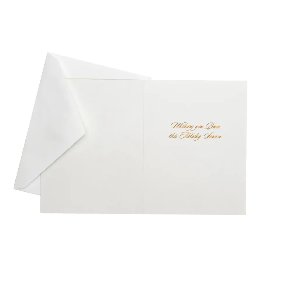 Golden Peace Dove Classic Boxed Christmas Cards - includes 15 cards & envelopes