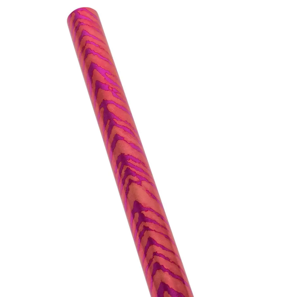 Go Wild Fuchsia & Orange Foil Embossed Gift Wrapping Paper - 30 x 6 Roll