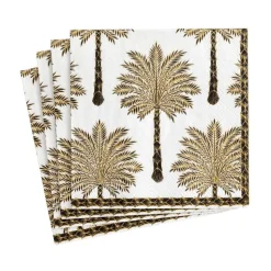 Grand Palms Boxed Paper Cocktail Napkins in Black - 40 Per Box