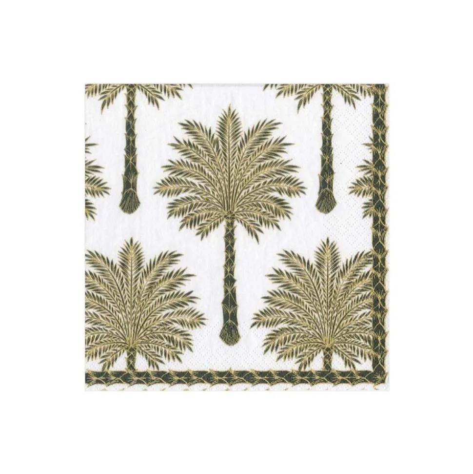 Grand Palms Boxed Paper Cocktail Napkins in Black - 40 Per Box