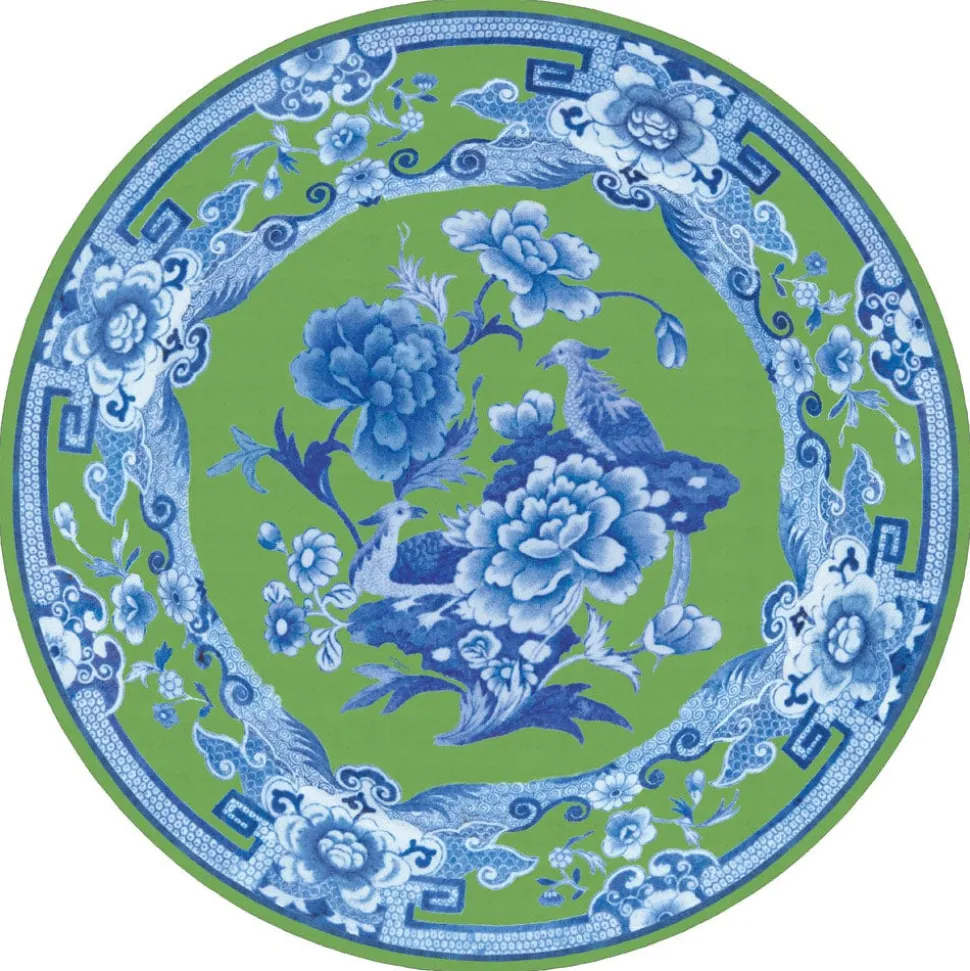 Green And Blue Plate Die-Cut Placemats - 4 Each