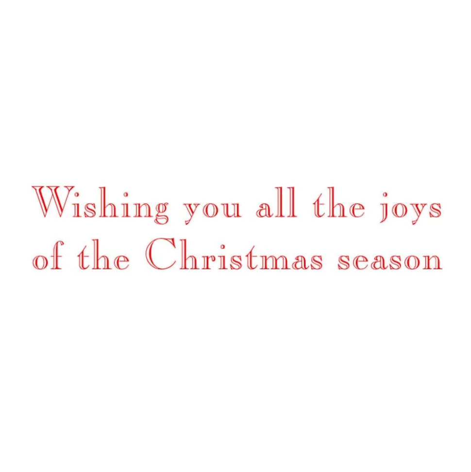 Greenery And Berry Wreath With Bow Petite Boxed Christmas Cards - includes 15 cards & envelopes