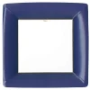 Grosgrain Border Paper Dinner Plates in Navy - 8 Per Package