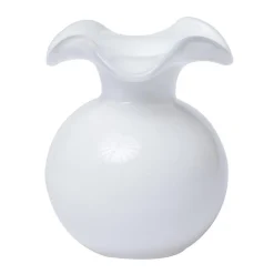 Hibiscus Bud Vase in White - 1 Each