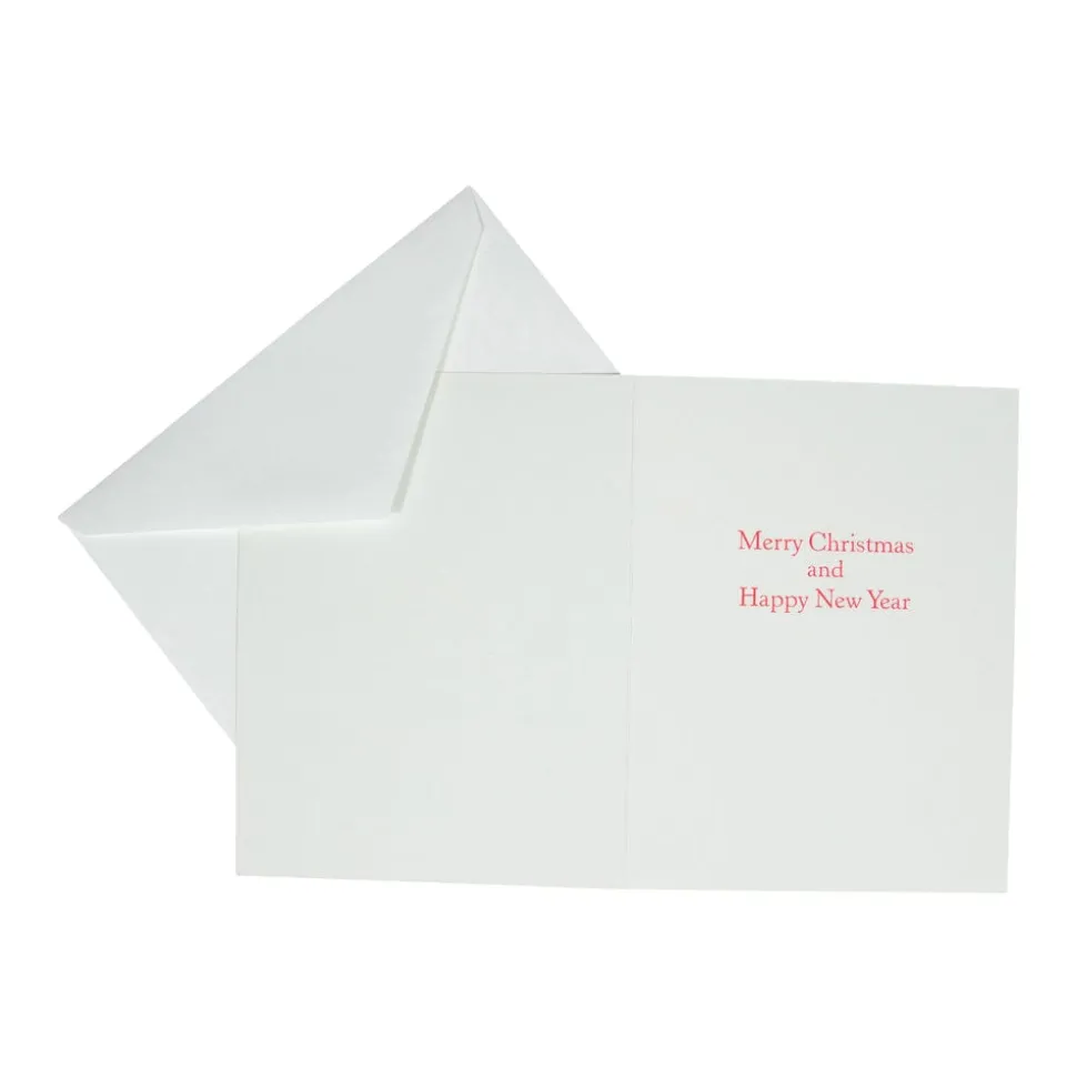 Holly And Berry Wreath Boxed Christmas Cards - 15 Christmas Cards & 15 Envelopes