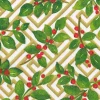 Holly And Fretwork White Dinner Napkins - includes 20 Dinner Napkins