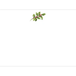 Holly Sprig Correspondence Cards - 20 Card & Envelopes