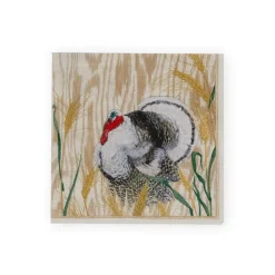 Homestead Turkey Taupe Cocktail Napkins - 20 Per Package