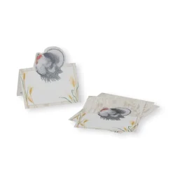 Homestead Turkey Taupe Die-Cut Place Cards - 8 Per Package