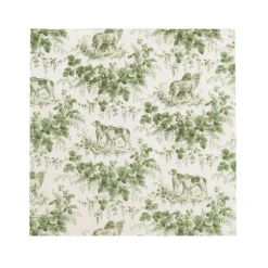 Hunting Toile Evergreen Cocktail Napkins - includes 20 Cocktail Napkins