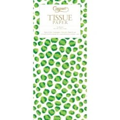 Just Spots Green Tissue Paper - 4 Tissue Sheets Per Pack