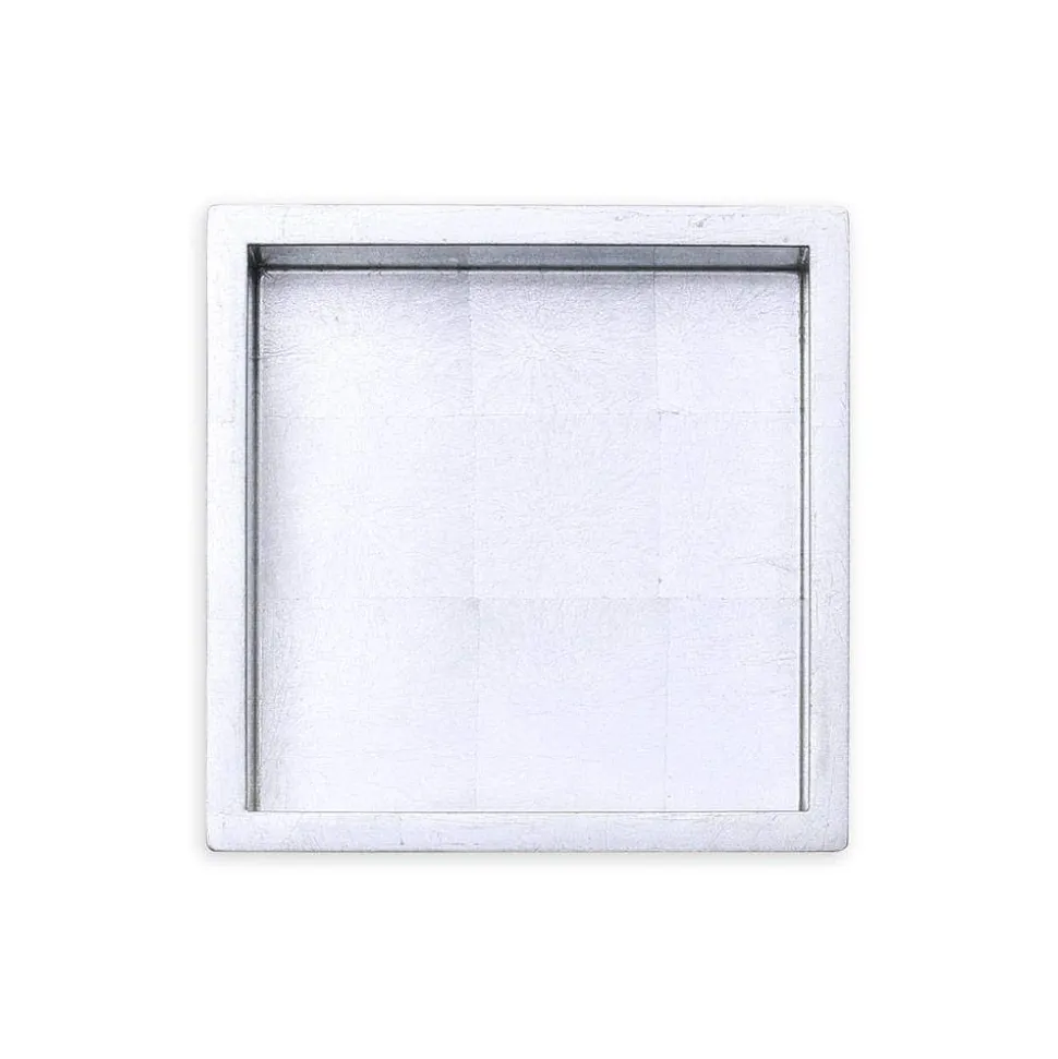 Lacquer Cocktail Napkin Holder in Silver - 1 Each