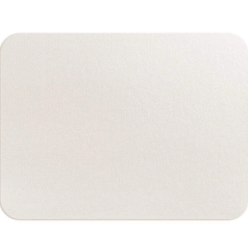 Lizard Felt-Backed Placemat in Ivory - 1 Each