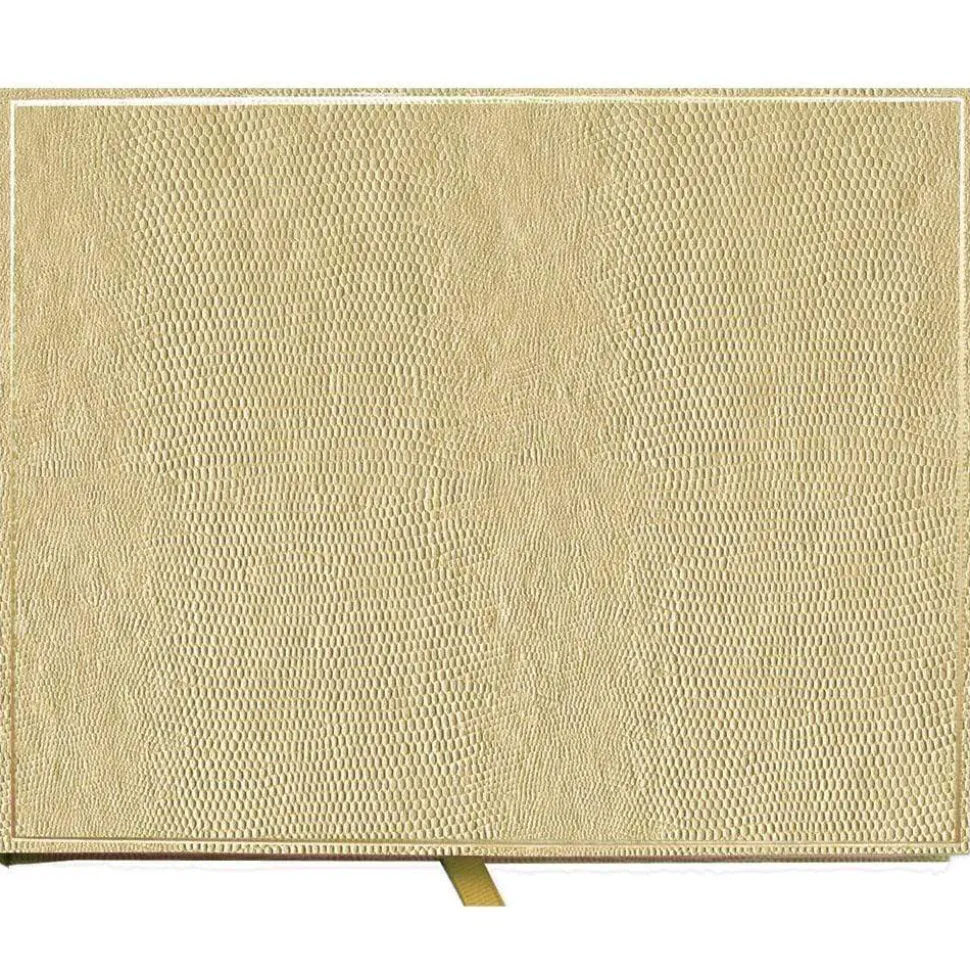 Lizard Guest Book in Platinum - 1 Each
