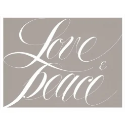 Love and Peace Large Boxed Christmas Cards - includes 15 cards & envelopes