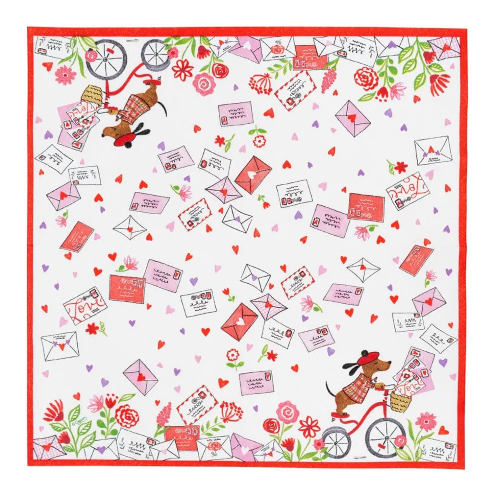 Love Notes Cocktail Napkins - 20 Per Package