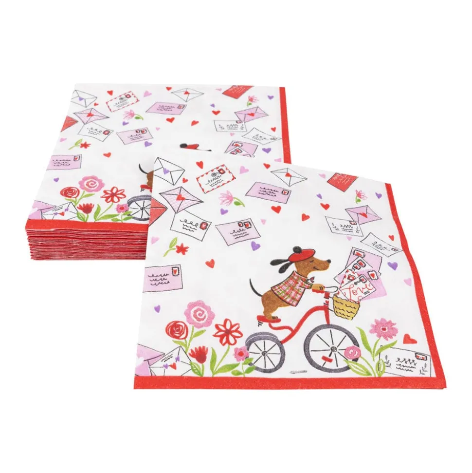 Love Notes Luncheon Napkins - 20 Per Package