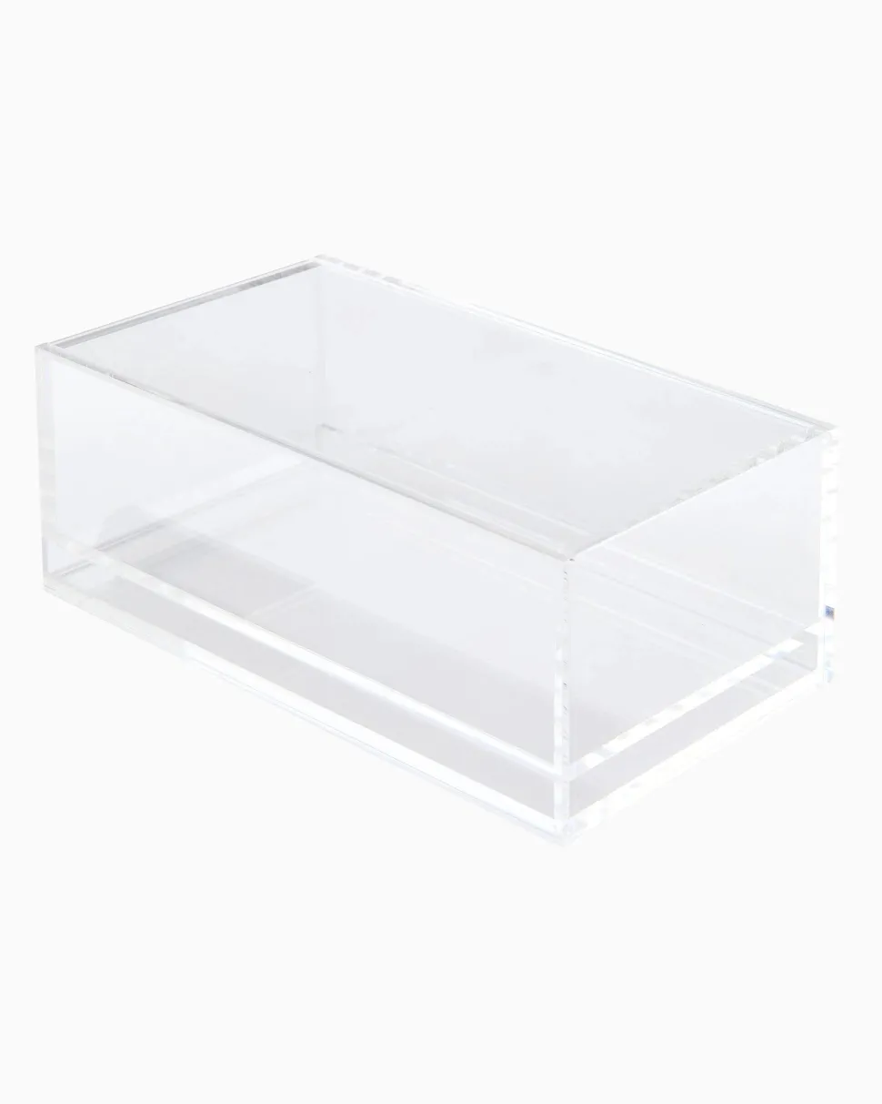 Mahjong Acrylic Tile Box - Clear Lid