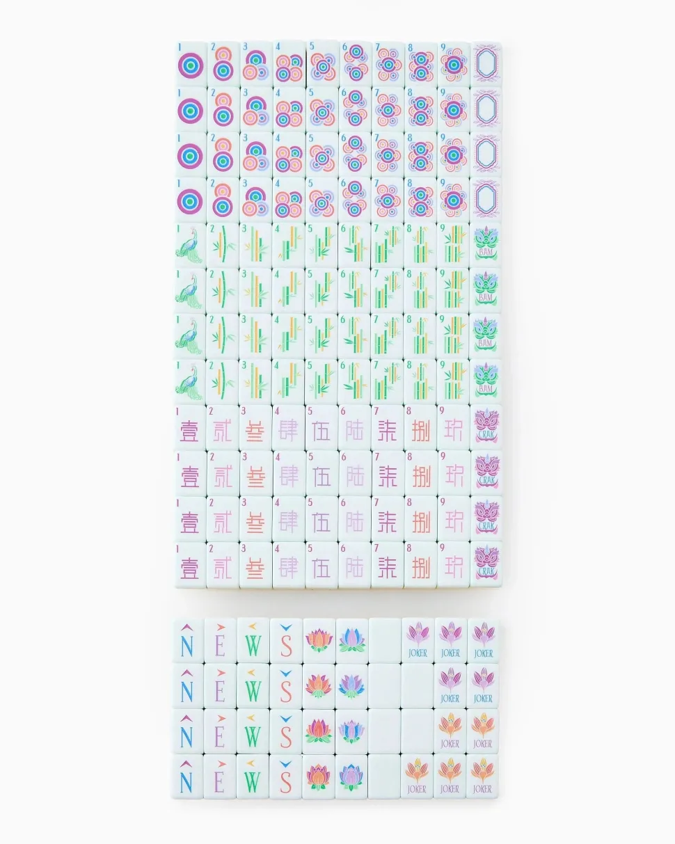 Mahjong Tile Set - Sorbet