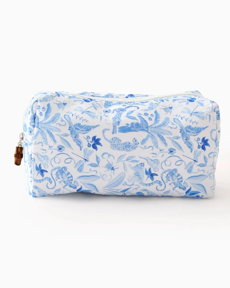 Mahjong Tile Storage Bag - Amazon Blue