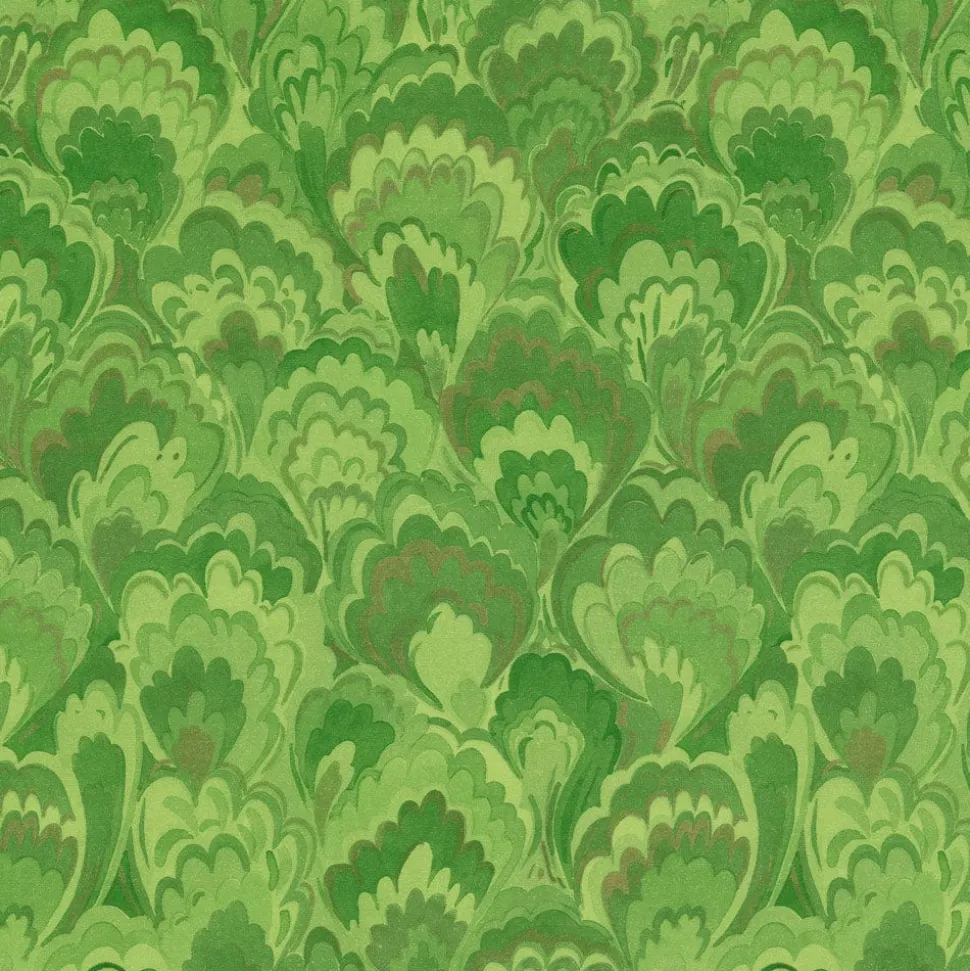 Marbled Ceramica Green & Gold Roll Wrap - includes 1 Roll Wrap