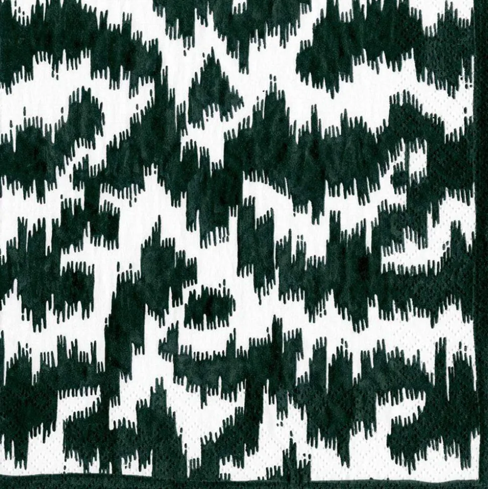 Modern Moire Black Dinner Napkin - package of 20