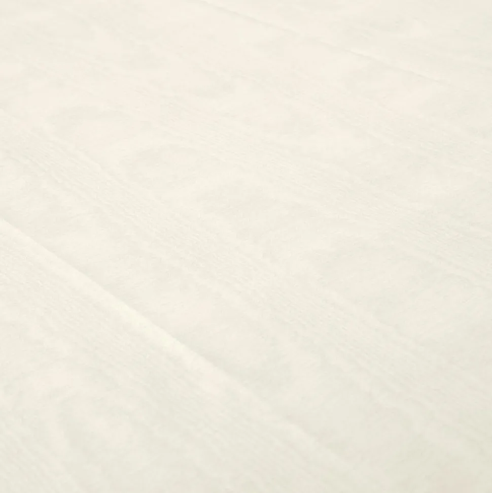 Moiré Ivory Paper Linen Tablecover 4.5' X 7' - includes 1 Tablecover