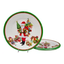 Mr. Claus Paper Dinner Plates - 8 Per Package
