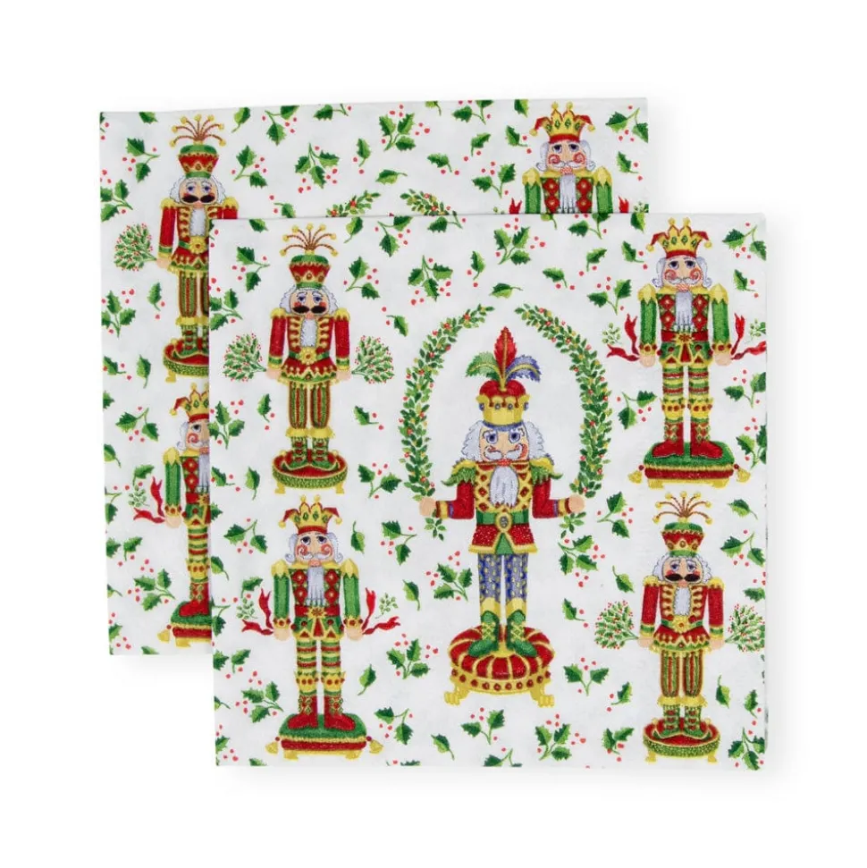 Nutcracker Christmas Cocktail Napkins - 20 Per Package