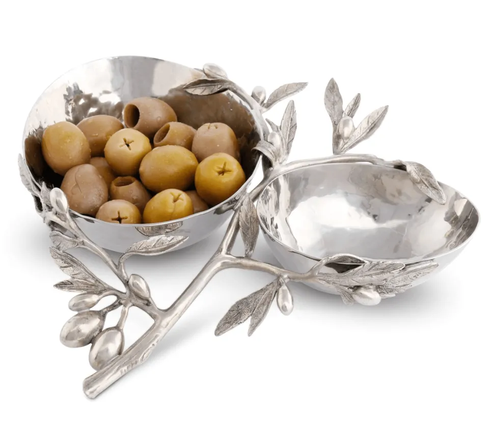 Olive Double Serving Bowl