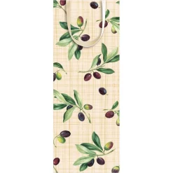 Olive Grove Wine & Bottle Gift Bag in Natural - 1 Each