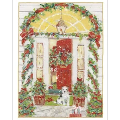 Open Front Door Personalized Christmas Cards