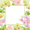 Orchid Conservatory Square Paper Dinner Plates - 8 Per Package